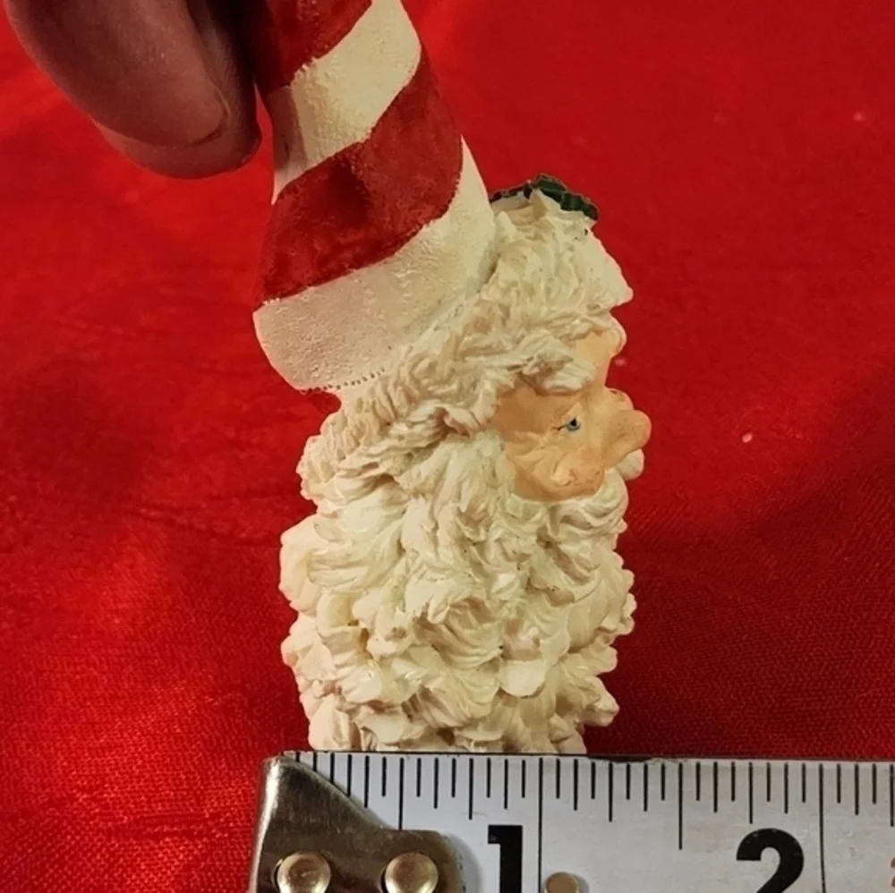 Christmas Ornaments Lot of‎ 3 Santa, Snowman in Stocking, Post it Man